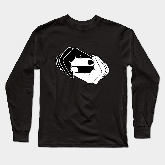 Black and white hands Long Sleeve T-Shirt by valentinahramov